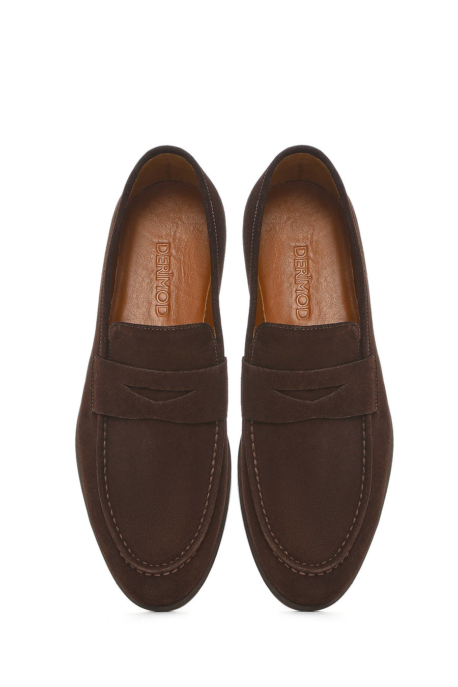Men's Brown Suede Leather Loafer