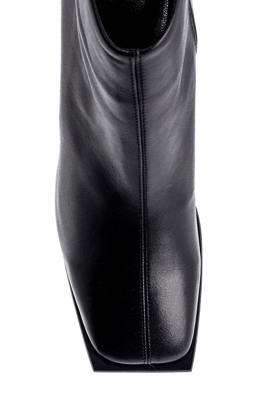 Women's Leather Heel Detailed Boots