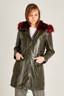 Annamaria Women's Leather Jacket | Derimod