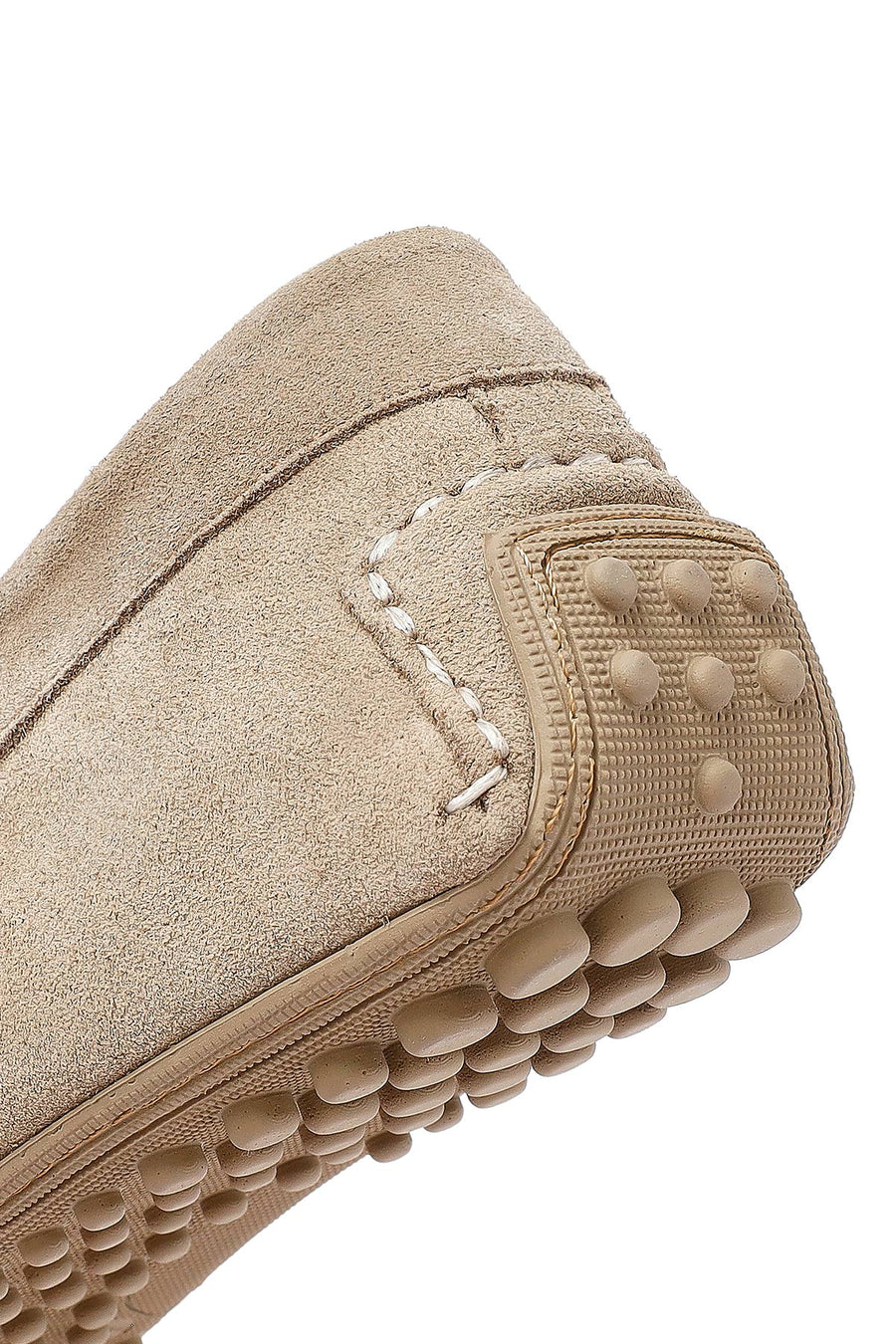 Men's Beige Suede Leather Casual Loafer