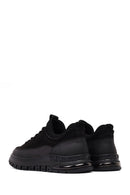 Male Black Lace-Up Nubuck Leather Sneaker | Derimod
