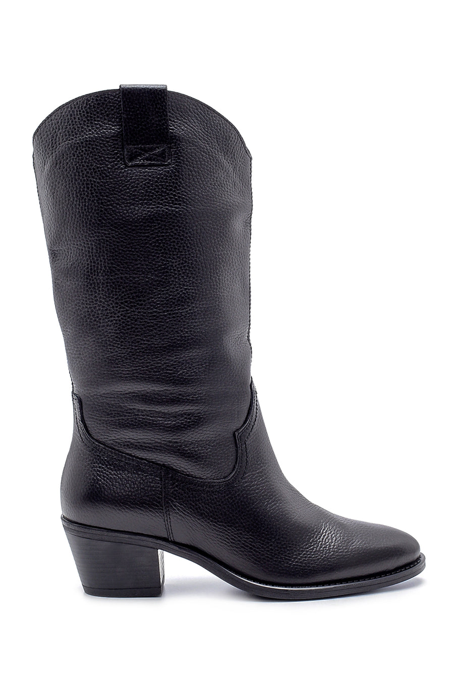 Women's Leather Heeled Boots 20WFD2404FT | Derimod