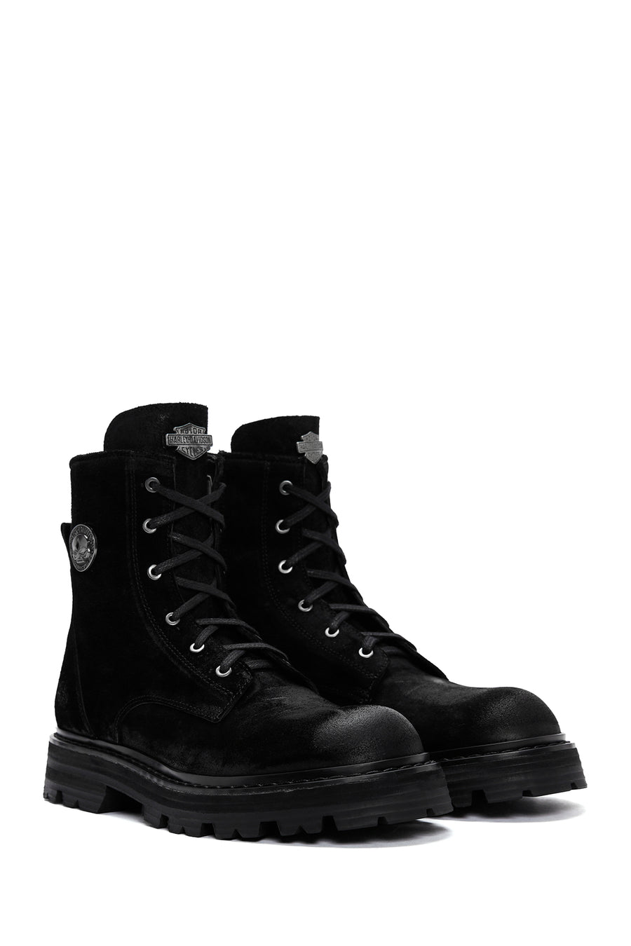 Harley Davidson Men's Black Vilfrid Exc Nubuck Leather Boots