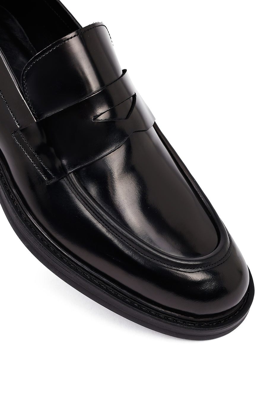 Erkek Siyah Deri Casual Loafer