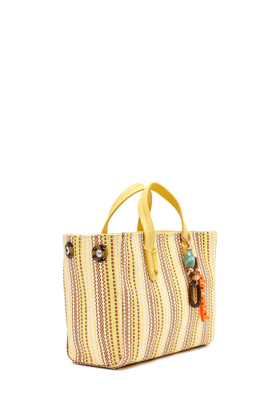 Woman Yellow Long Shoulder Bag