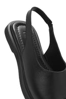 Women's Black Leather Sandals | Derimod
