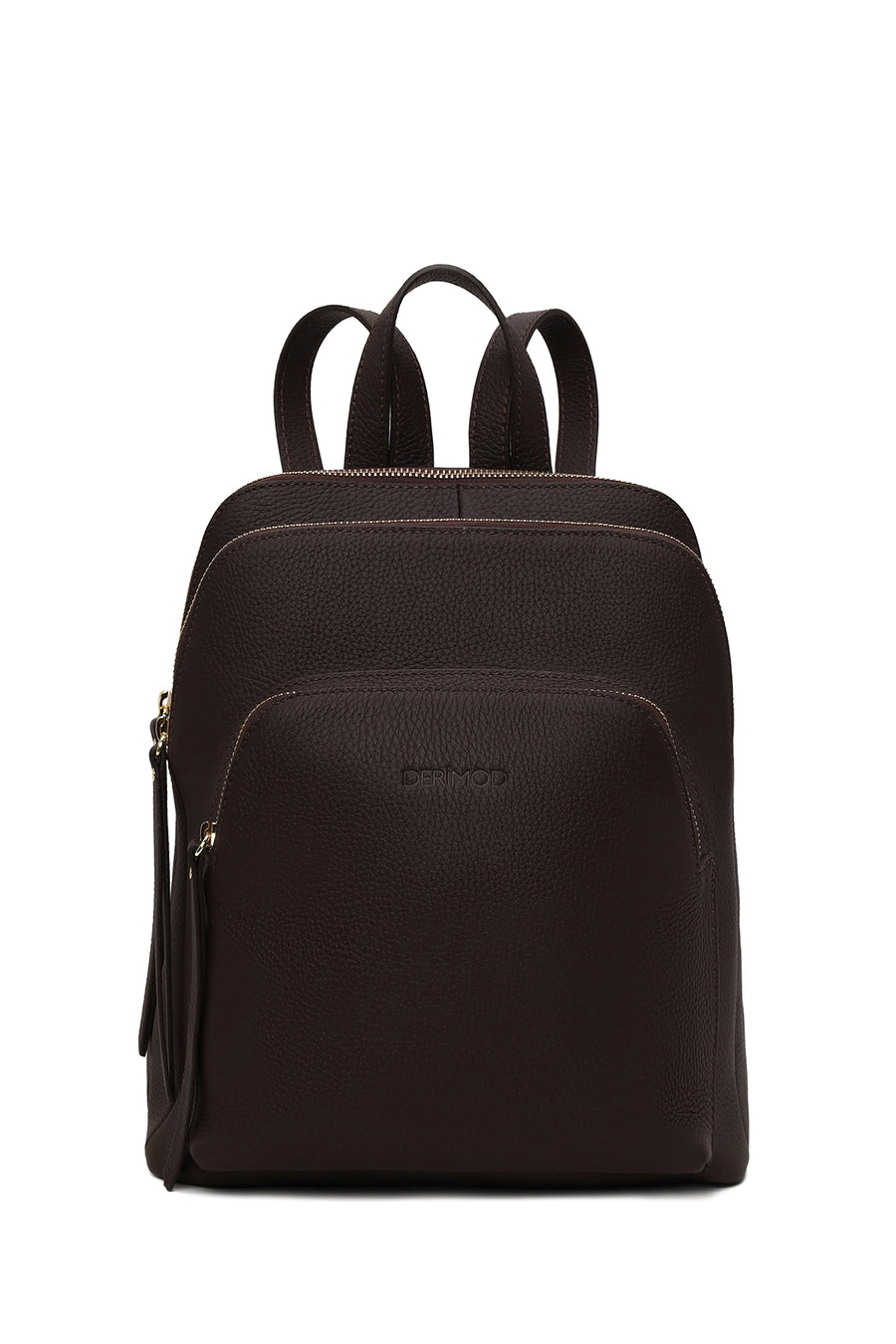 Woman Brown Leather Backpack 26PBD2355FT | Derimod