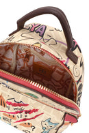 Woman Multicolored Printed Backpack | Derimod