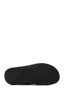 Men's Black Leather Sandals | Derimod