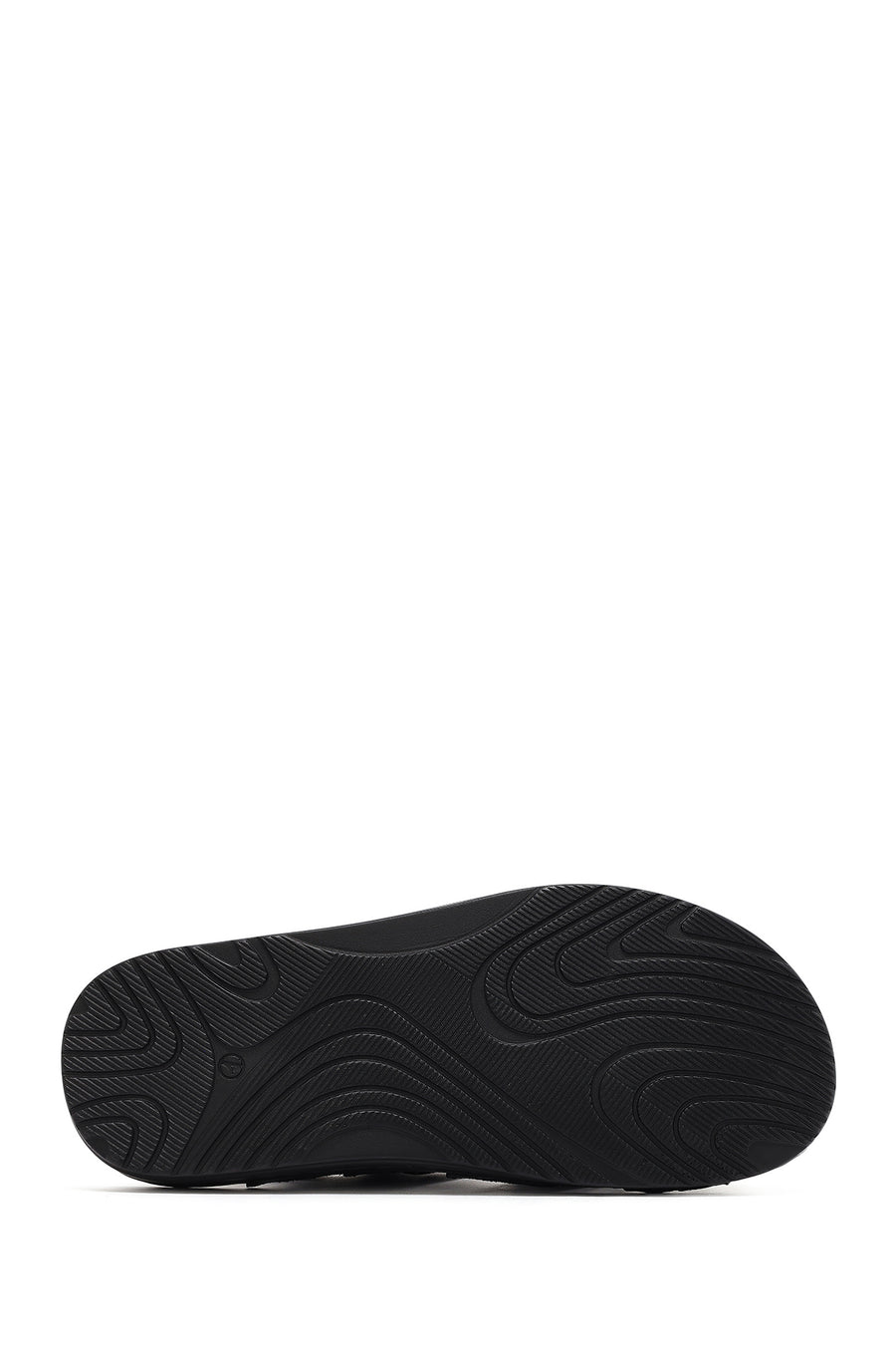 Men's Black Leather Sandals