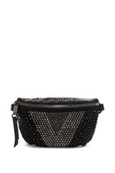 Women's Black Long Strap Stone Cross Bag | Derimod