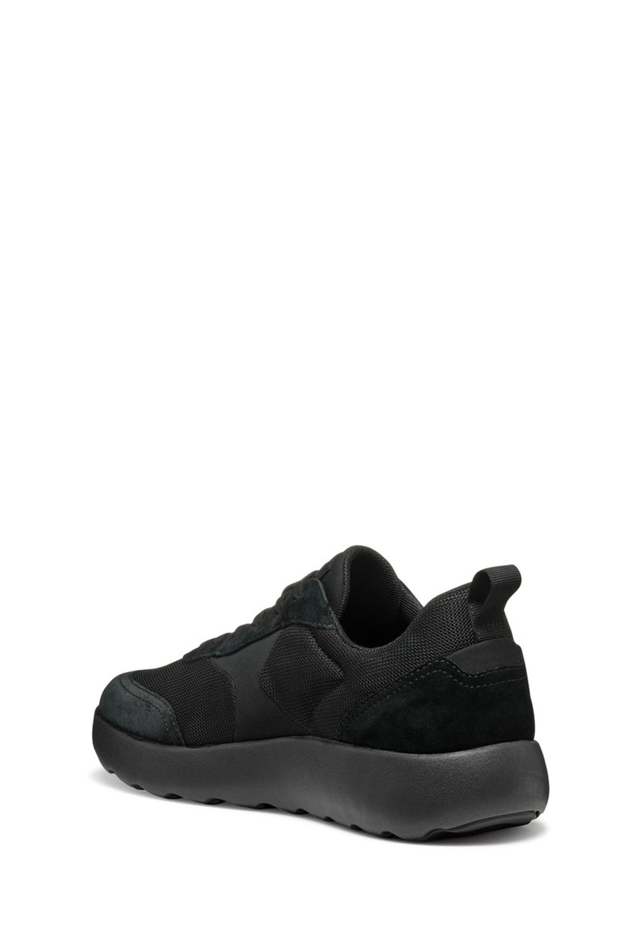 Geox Erkek Siyah U Xtors D -Mesh + Suede Bağcıklı Deri Sneaker
