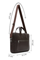 Men's Brown Briefcase | Derimod