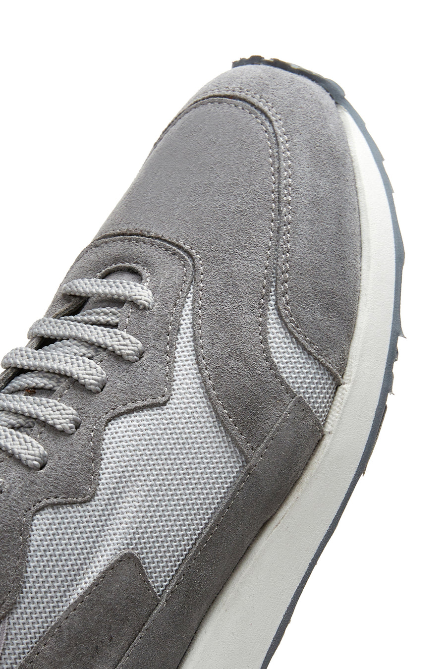 Erkek Gri Deri Sneaker