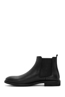 Men's Black Leather Casual Chelsea Boots | Derimod