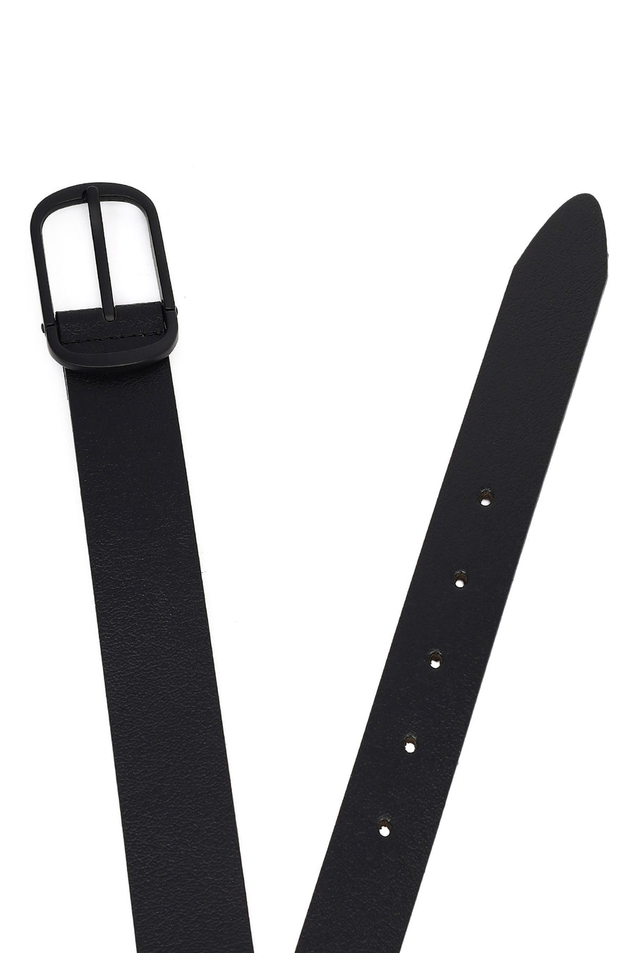 Men's Black Leather Belt