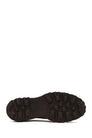Woman Brown Lace-Up Thick-Soled Suede Masculine Shoes | Derimod