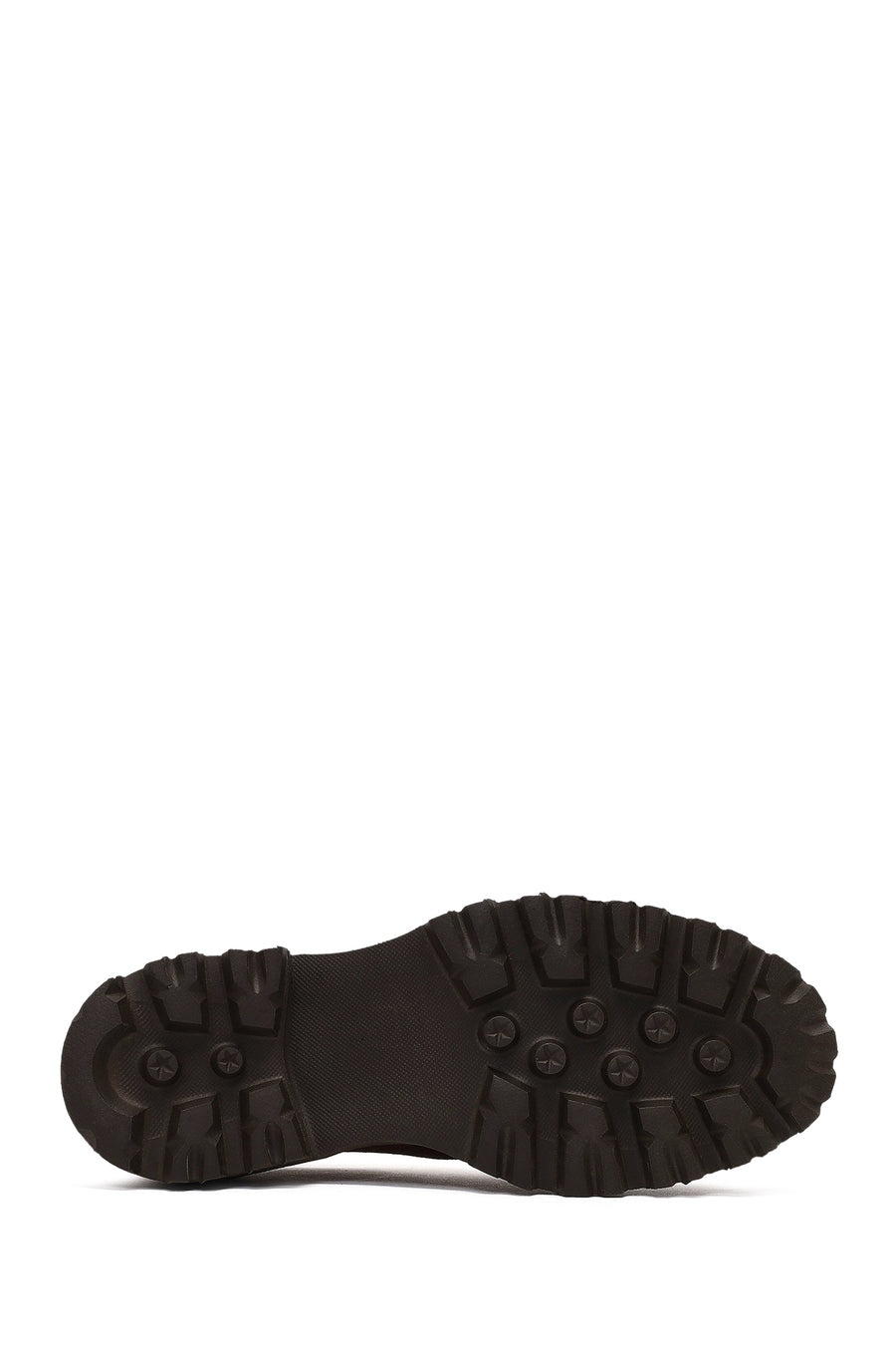 Woman Brown Lace-Up Thick-Soled Suede Masculine Shoes