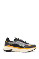 Derimod Studio Men's Black Lace-Up Thick-Soled Sneaker | Derimod