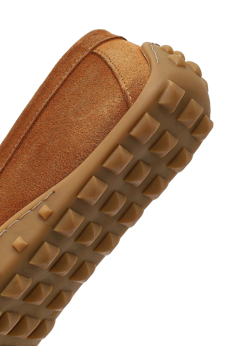 Women's Tan Tasselled Suede Leather Loafer