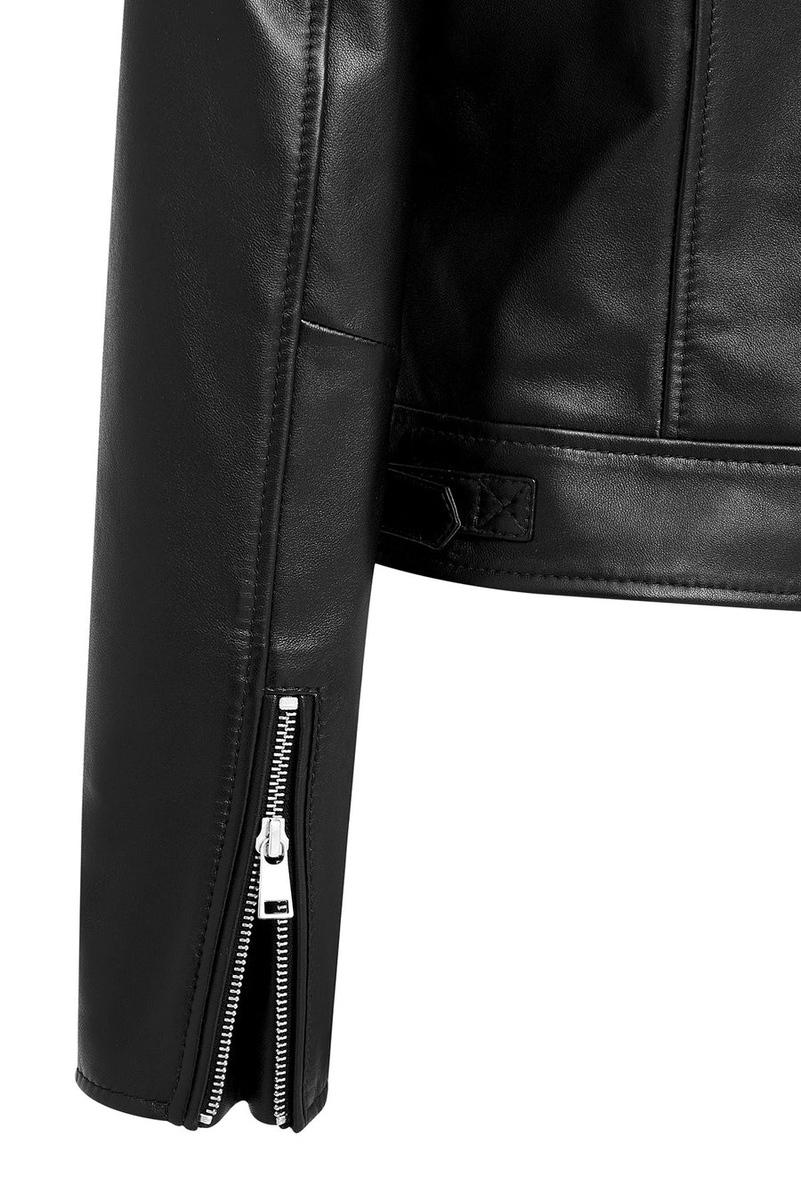 Missy Women's Black Short Leather Jacket