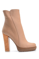 Women's Heeled Leather Boots | Derimod