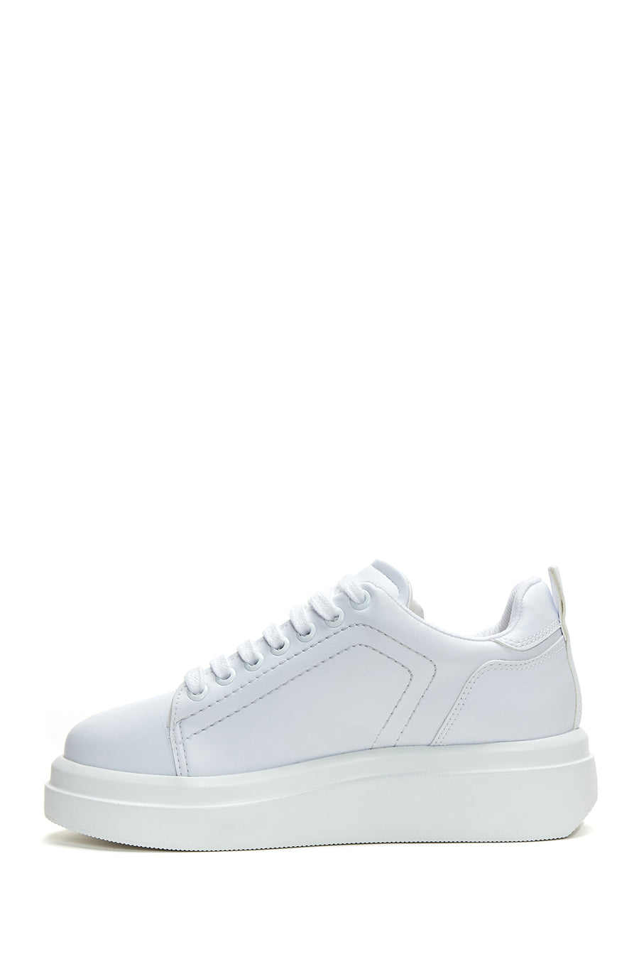Kadın Beyaz Kalın Tabanlı Sneaker