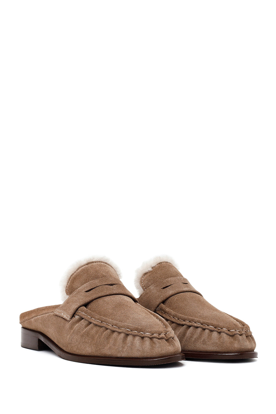 Woman Mink Suede Slipper