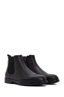 Male Black Leather Chelsea Boots | Derimod