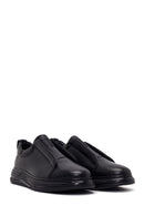Erkek Siyah Deri Sneaker | Derimod