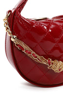 Woman Red Long Strap Quilted Mini Evening Bag | Derimod