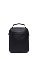 Male Black Long Strap Leather Handbag | Derimod
