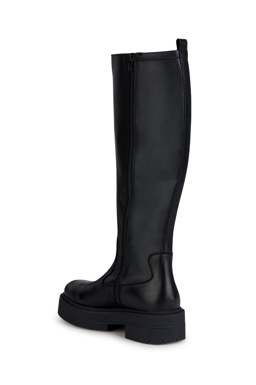 Geox Women's Black Spherica Ec7 Zippered Leather Boots