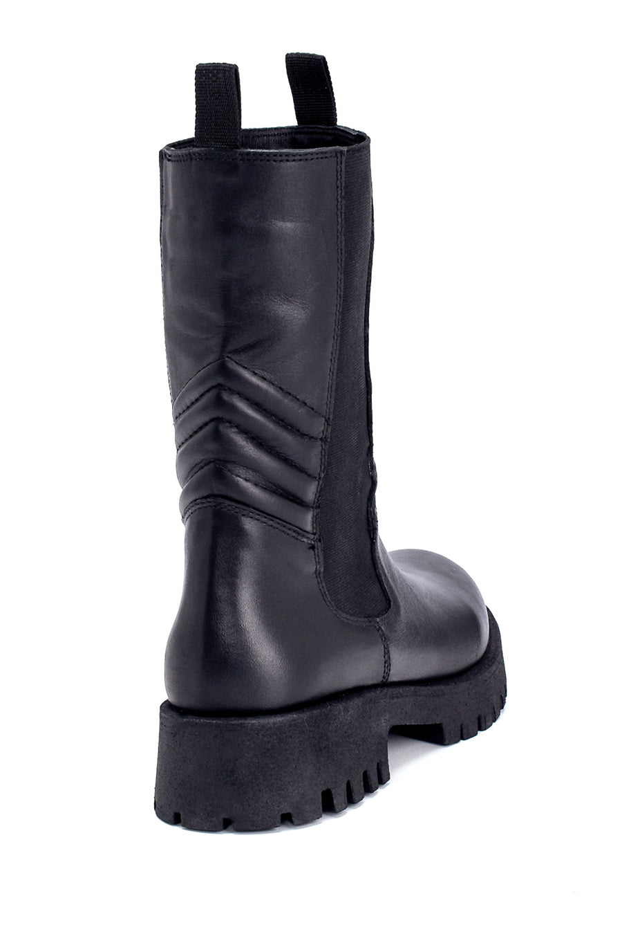 Women's Leather Long Chelsea Boots
