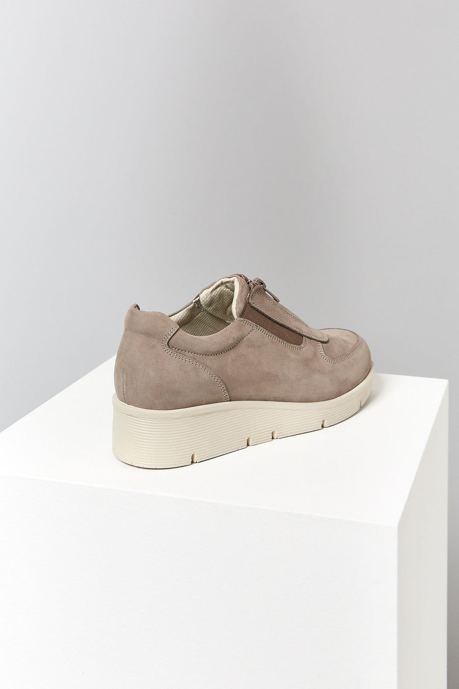 Zipper Detailed Mink Women's Sports Shoes