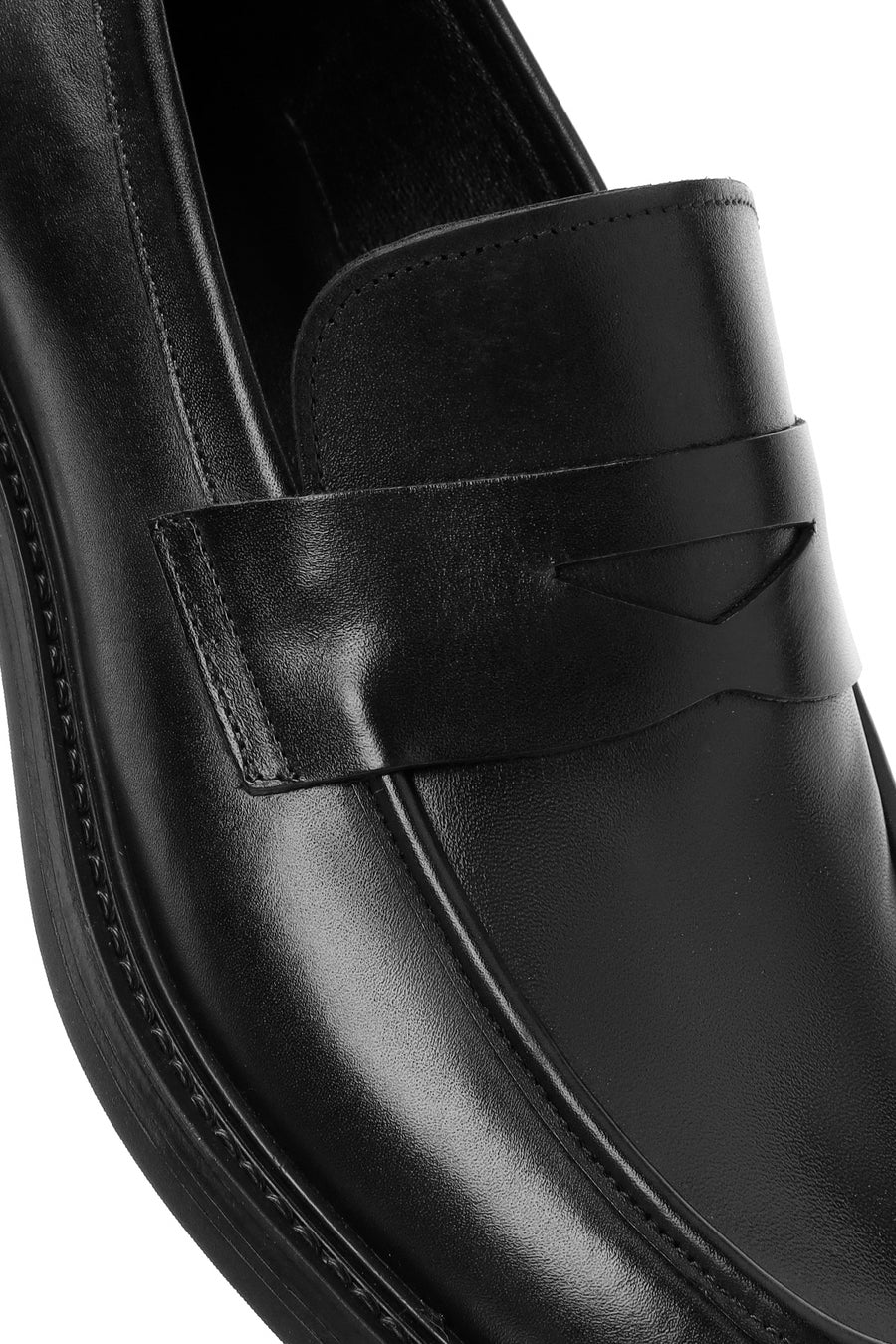 Erkek Siyah Deri Klasik Loafer