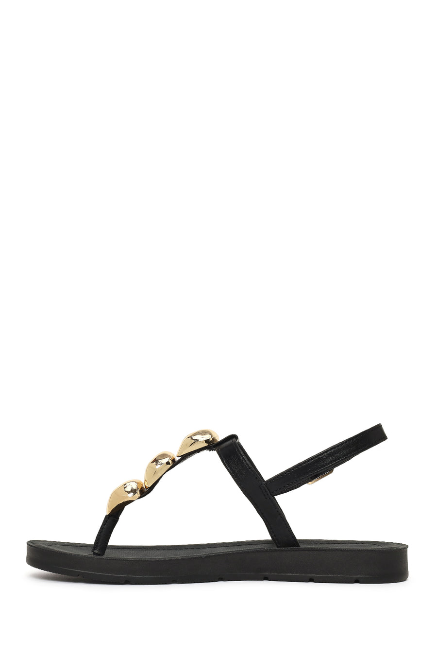 Woman Black Accessory Thong Sandals