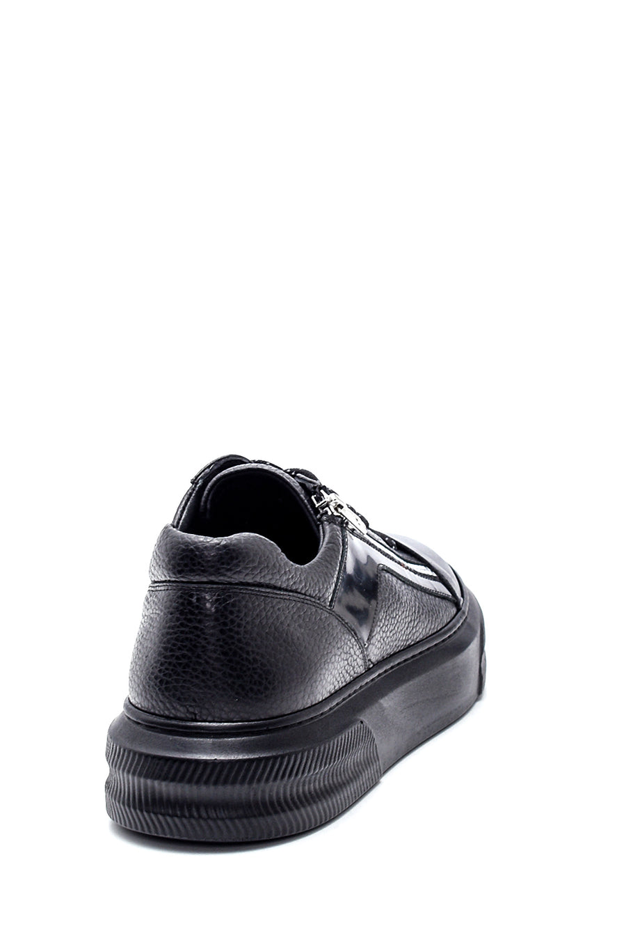 Men's Leather Zipper Detailed Sneaker