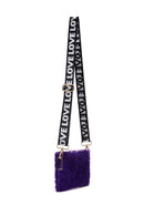 Women's Purple Plush Portfolio Bag | Derimod
