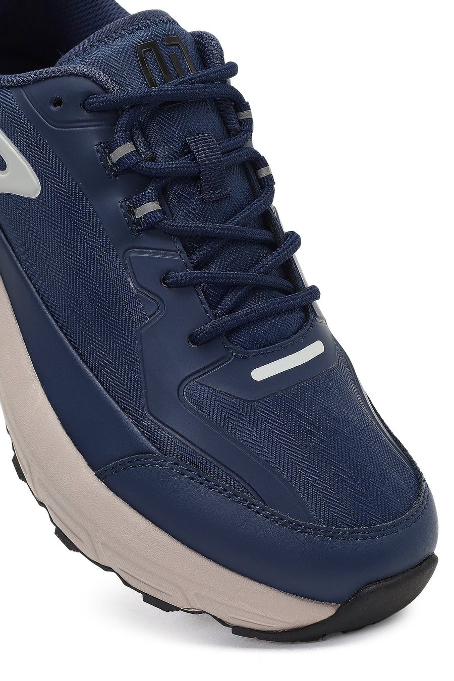 Derimod Studio Men's Navy Blue Lace-Up Thick-Soled Sneaker
