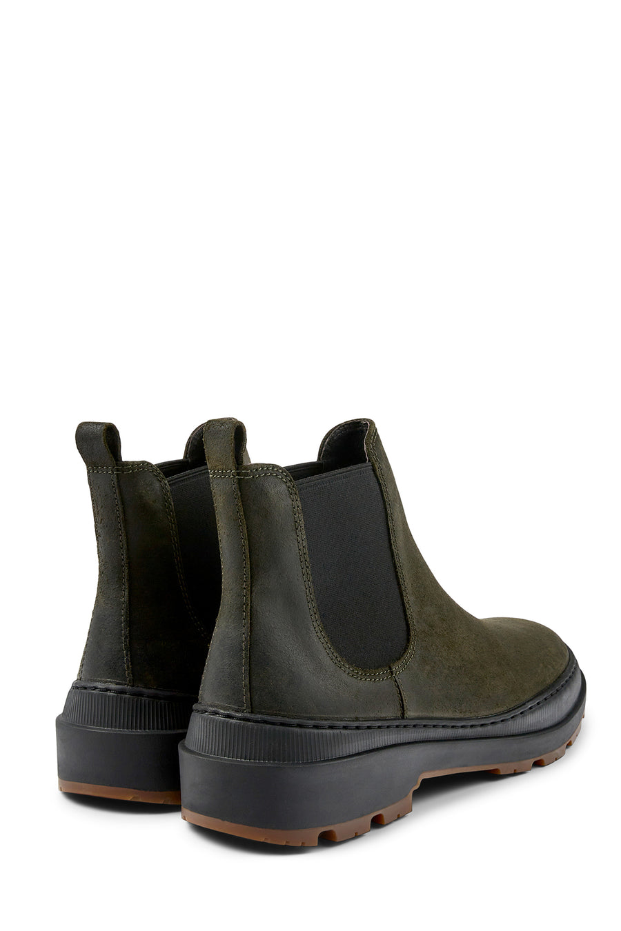 Camper Men's Green Brutus Trek Leather Chelsea Boots