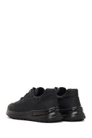 Men's Black Thick-Soled Leather Sneaker | Derimod