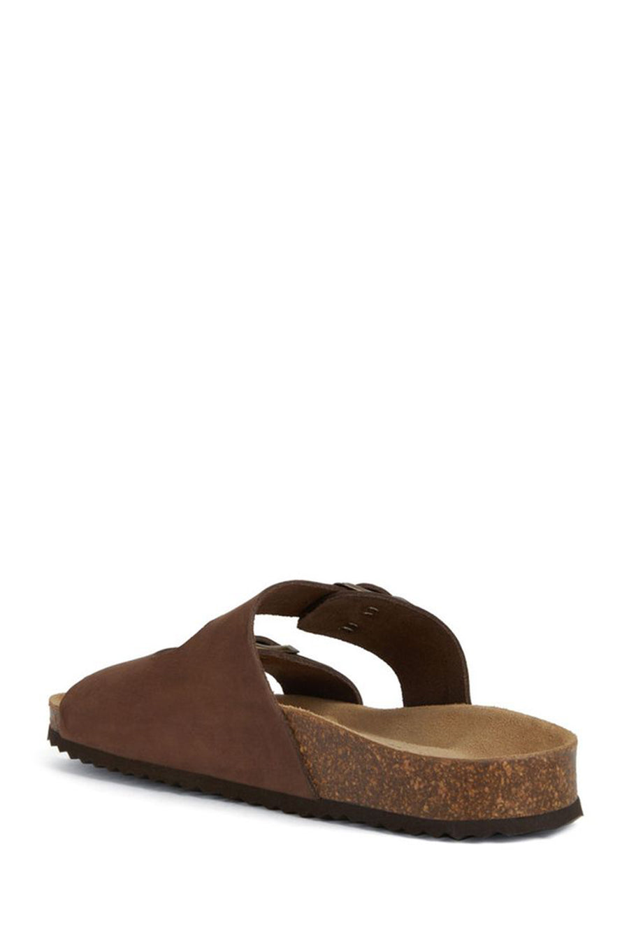 Geox Women's Brown D Brionia Nubuck Leather Slippers