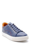 Erkek Dikiş Detaylı Deri Sneaker | Derimod