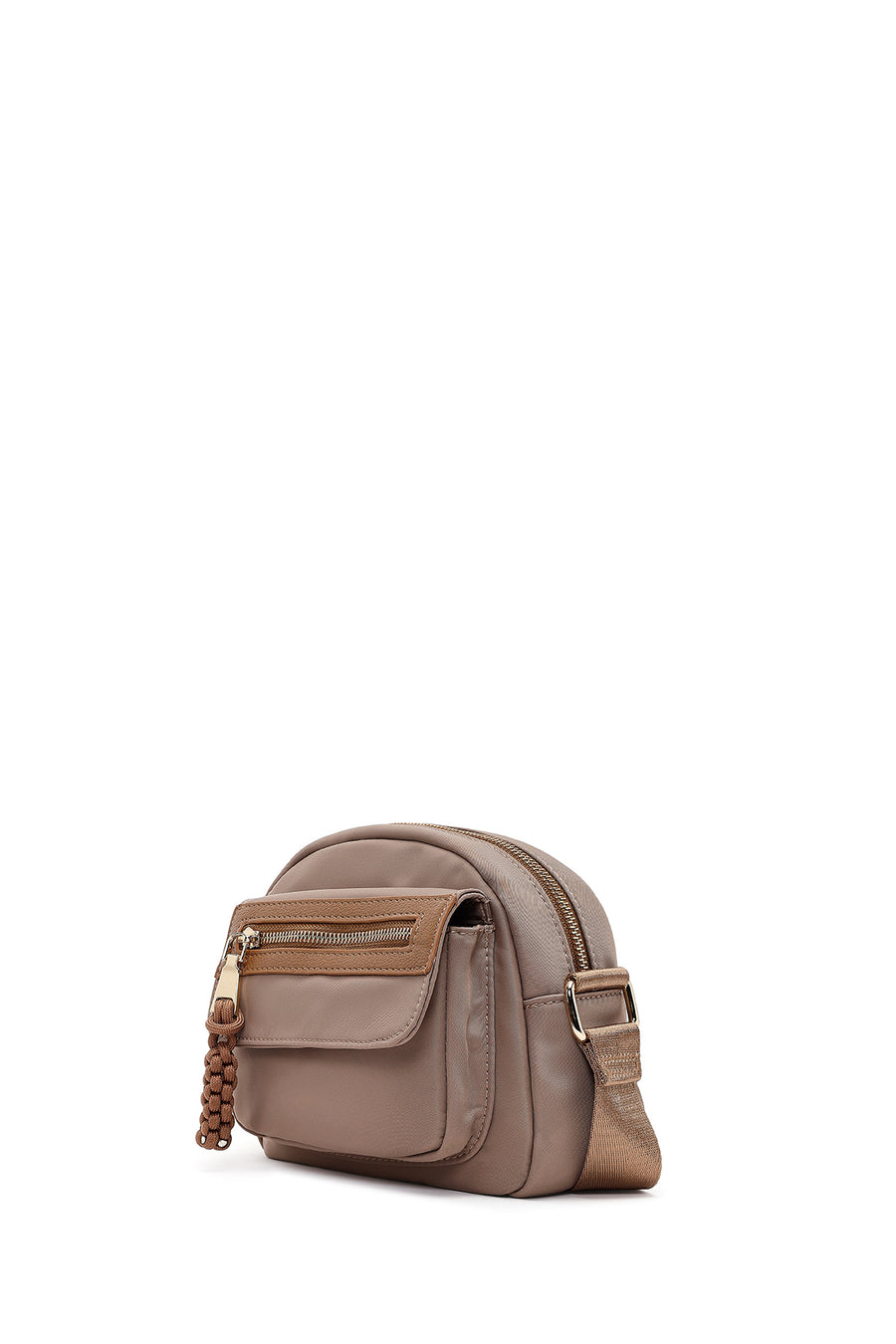 Women's Beige Long Strap Crossbody Bag