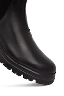 Male Black Leather Chelsea Boots | Derimod
