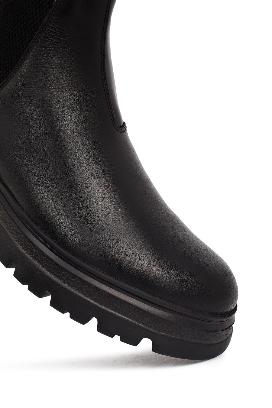 Male Black Leather Chelsea Boots