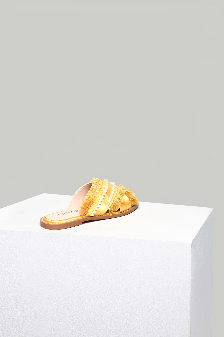 Tasseled Yellow Women's Slippers