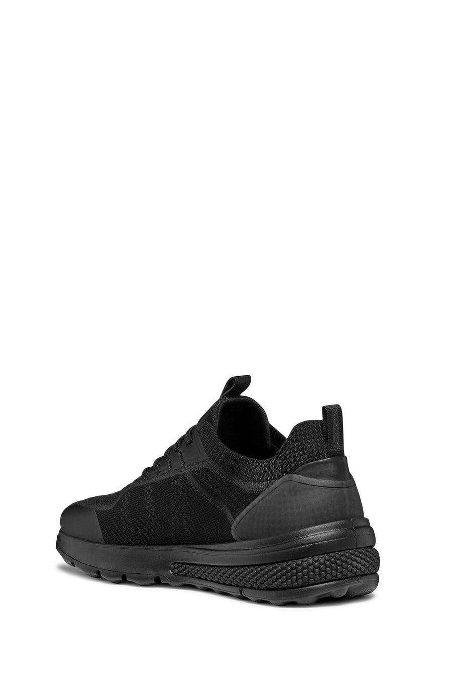Geox Men's Black Spherica Lace-up Leather Sneaker