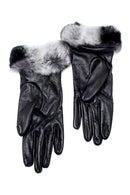 Women's Leather Fur Gloves | Derimod